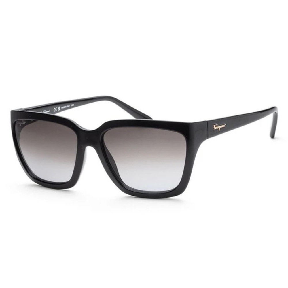 Salvatore Ferragamo Black Square Sunglasses SF1018S